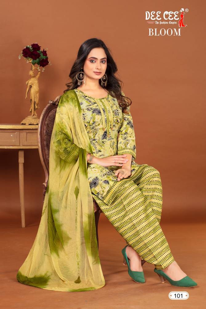 Bloom By Dee Cee Casual Wear Printed Cotton Readymade Suits Wholesale Shop In Surat